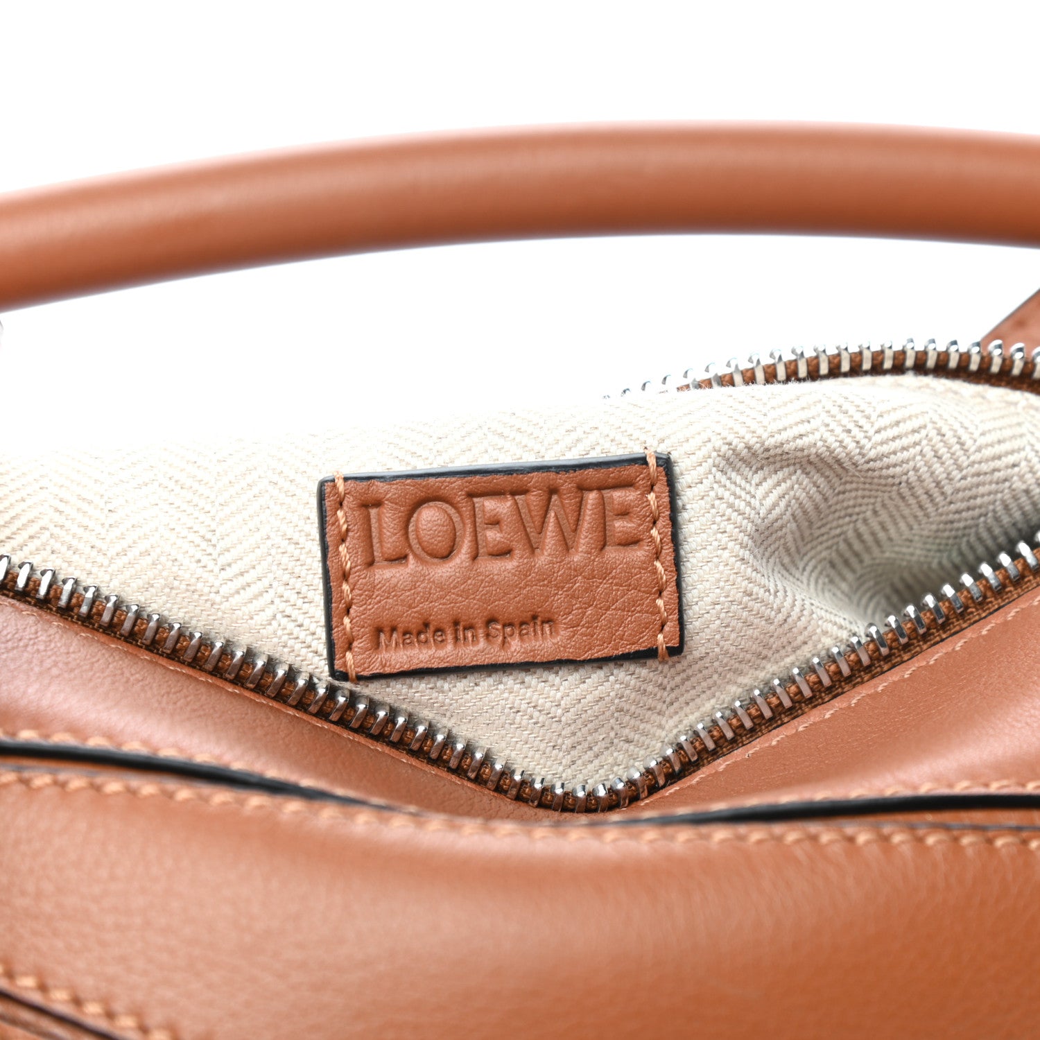 Loewe Calfskin Small Puzzle Bag Tan 6 of 8