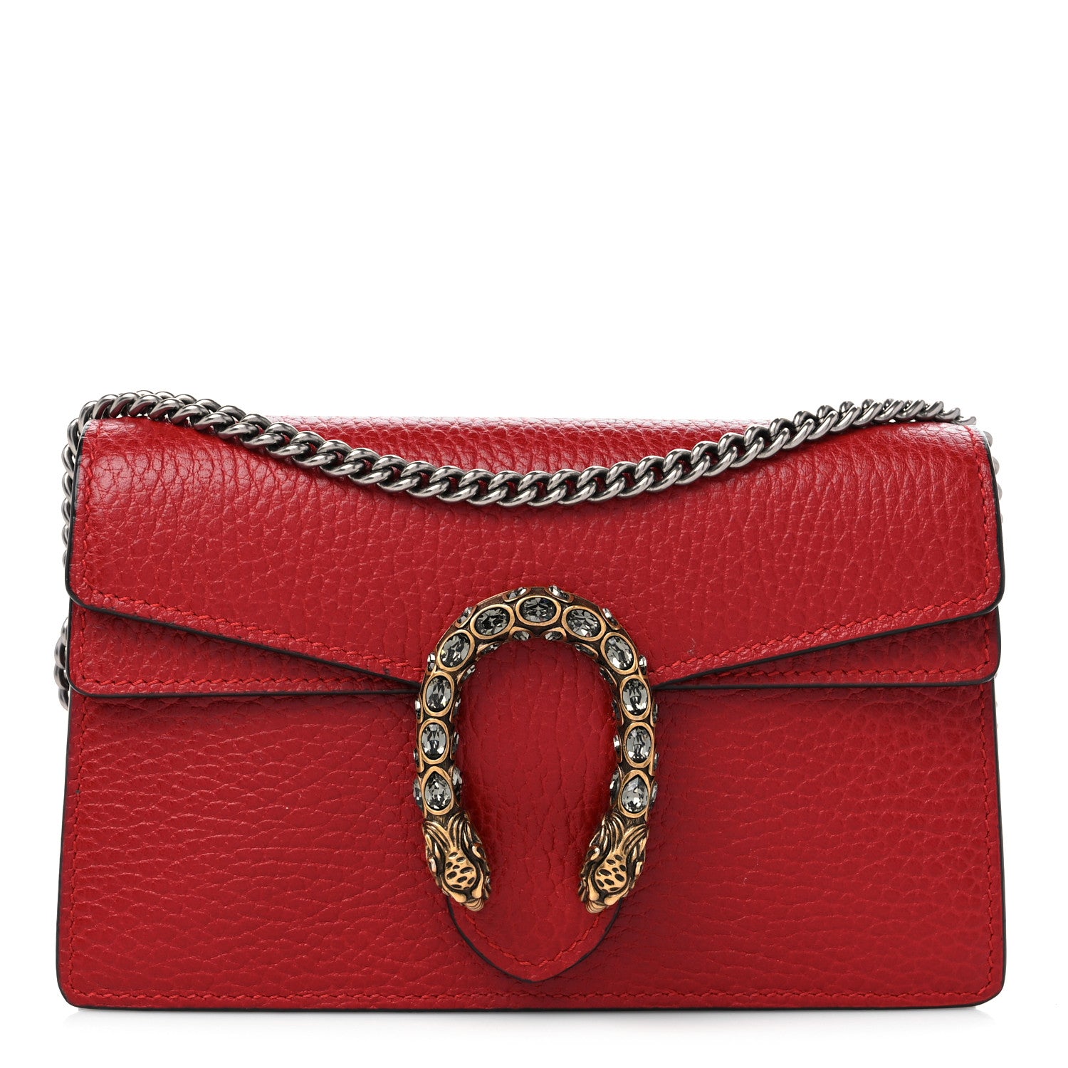 Gucci Calfskin Super Mini Dionysus Shoulder Bag Hibiscus Red 1 of 9