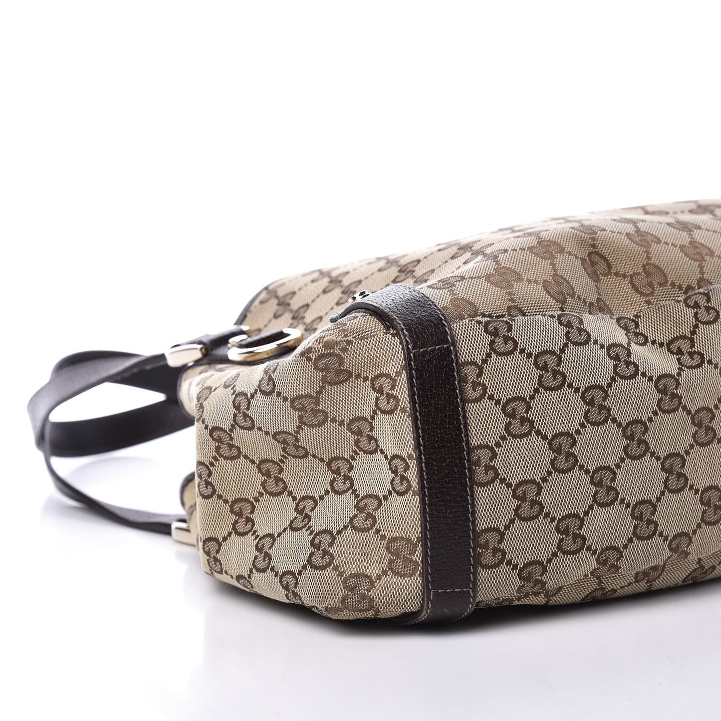 Monogram Medium Abbey Shoulder Bag Dark Brown