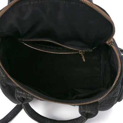 Alexander Wang Pebbled Lambskin Rockie Black Antique Brass Hardware 5 of 11