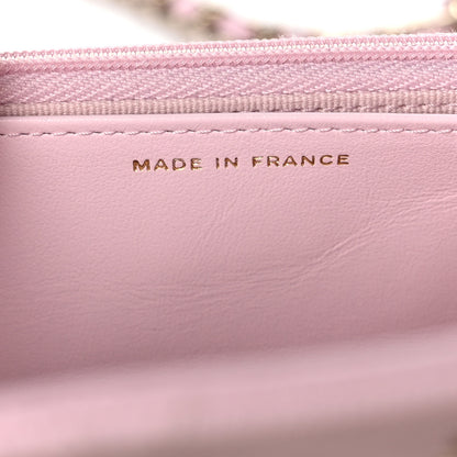 Chanel Caviar Quilted Wallet On Chain WOC Light Pink 7 of 13