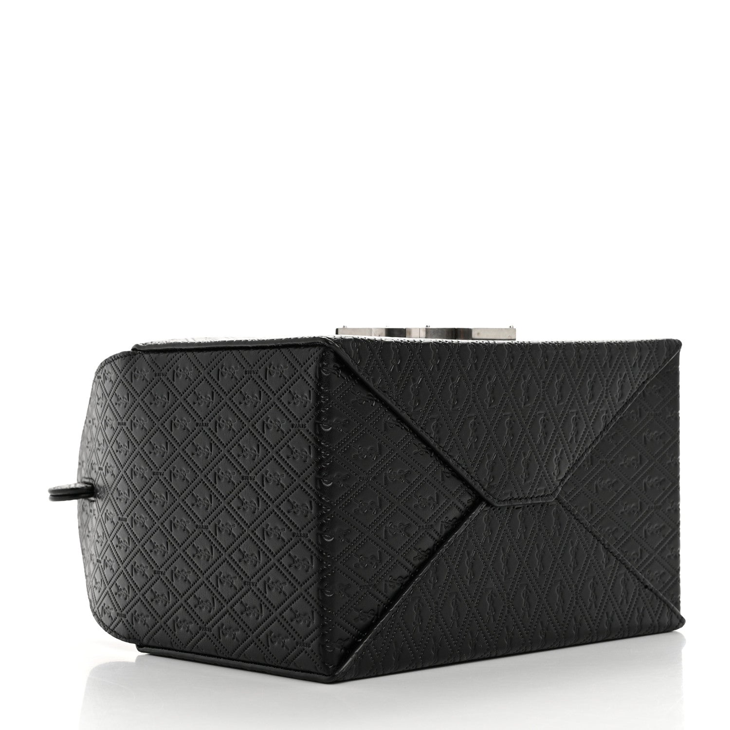 Saint Laurent Calfskin Monogram Take Away Box Black 4 of 8