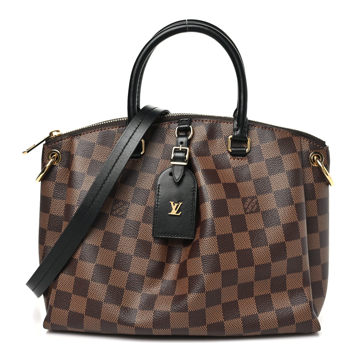 Louis Vuitton Damier Ebene Odeon Tote PM Black 1 of 8