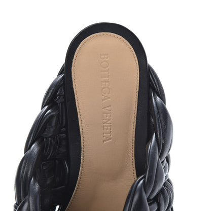 Bottega Veneta Shiny Nappa Intrecciato The Board Flat Sandals 38 Black 7 of 8