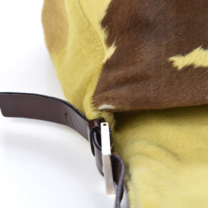 Fendi Calf Hair Mama Baguette Yellow Brown 9 of 18