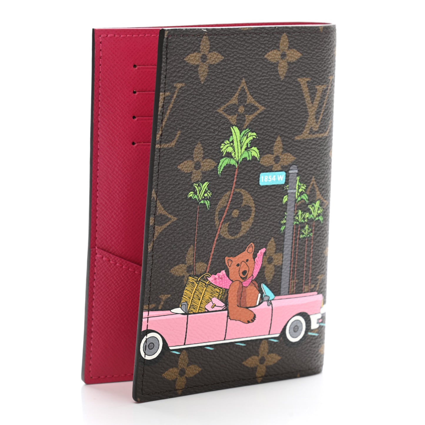 Monogram 2021 Christmas Animation Hollywood Passport Cover Fuchsia