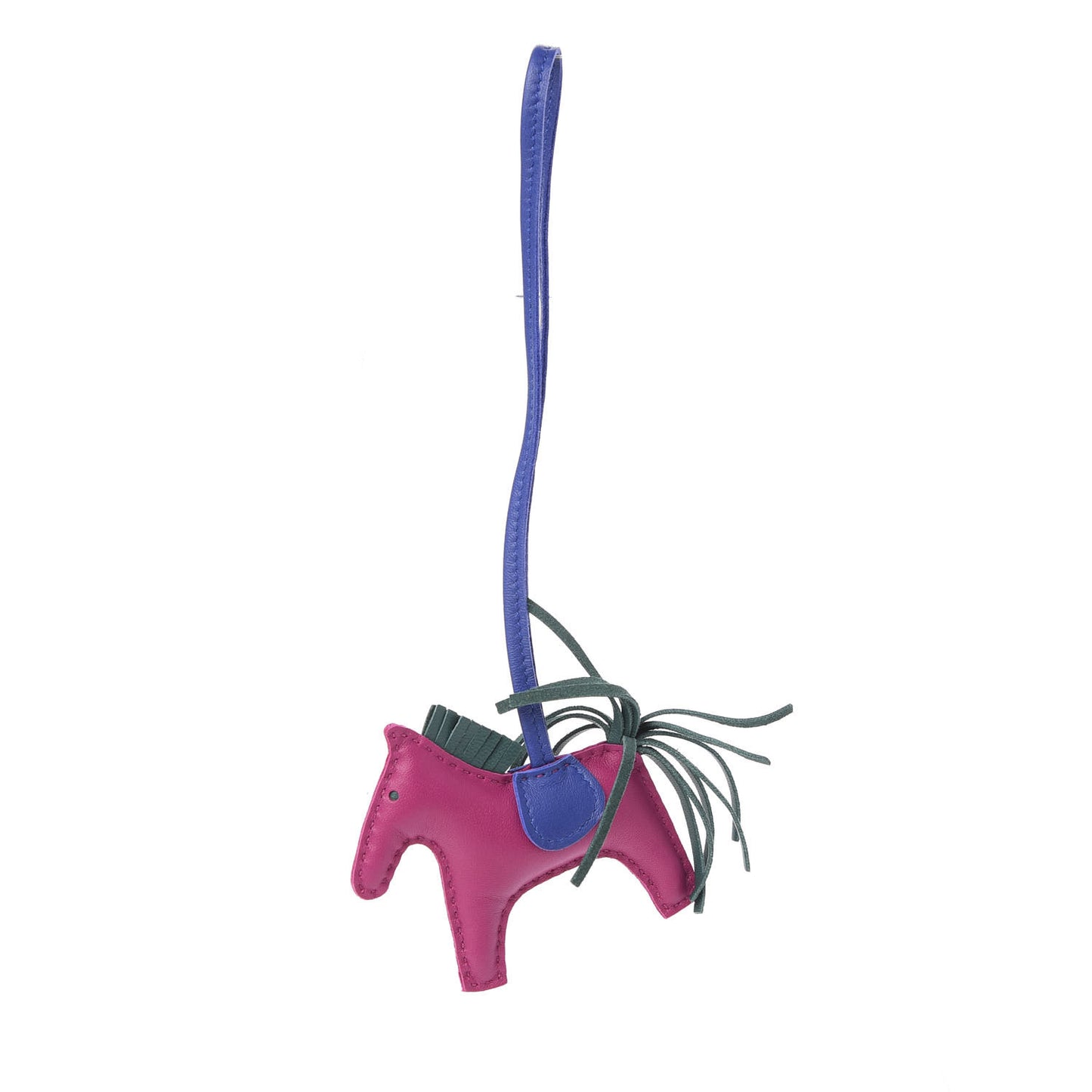 Milo Lambskin Grigri Rodeo Horse Bag Charm PM Rose Pourpre Bleu Electrique Malachite