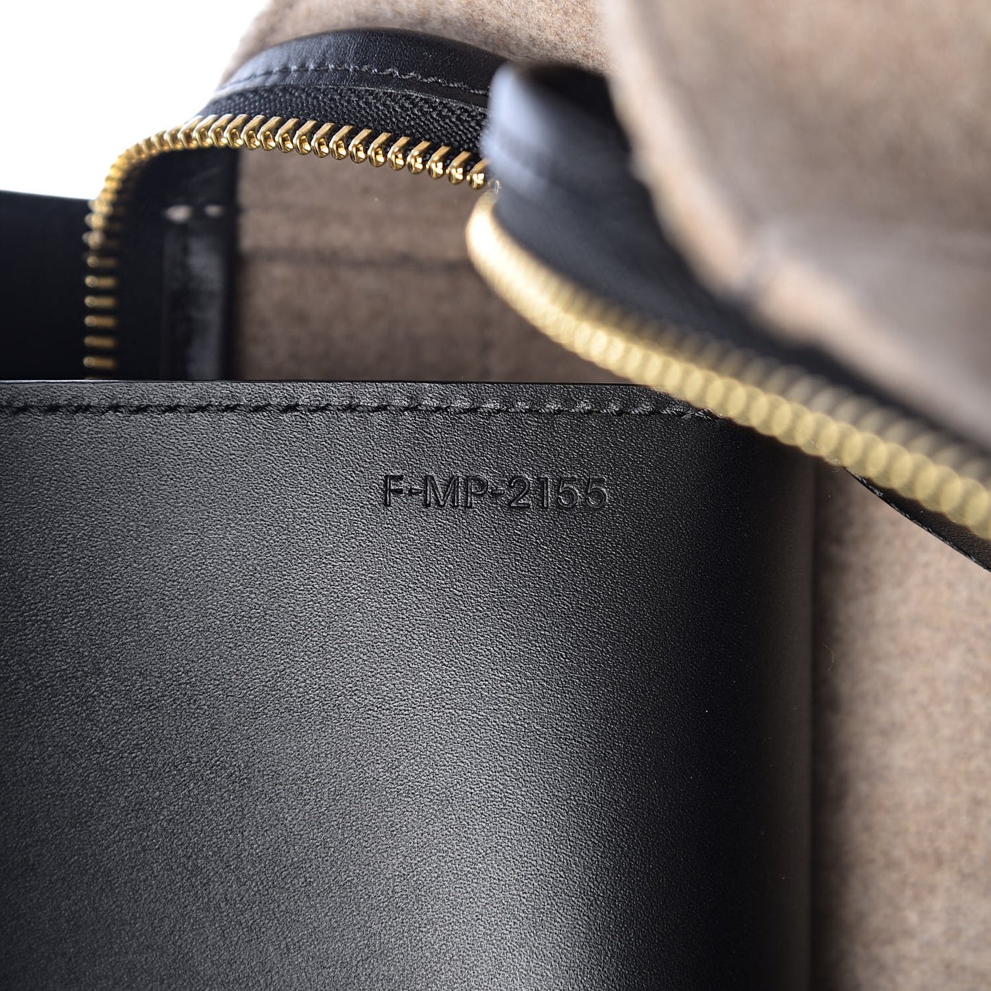 Felt Smooth Calfskin Mini Belt Bag Beige