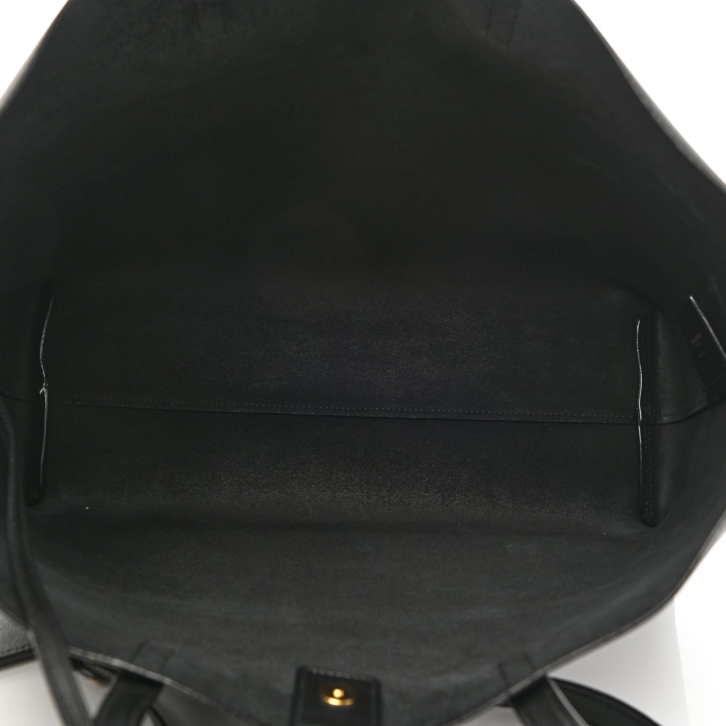Calfskin Large Shopping Tote Black