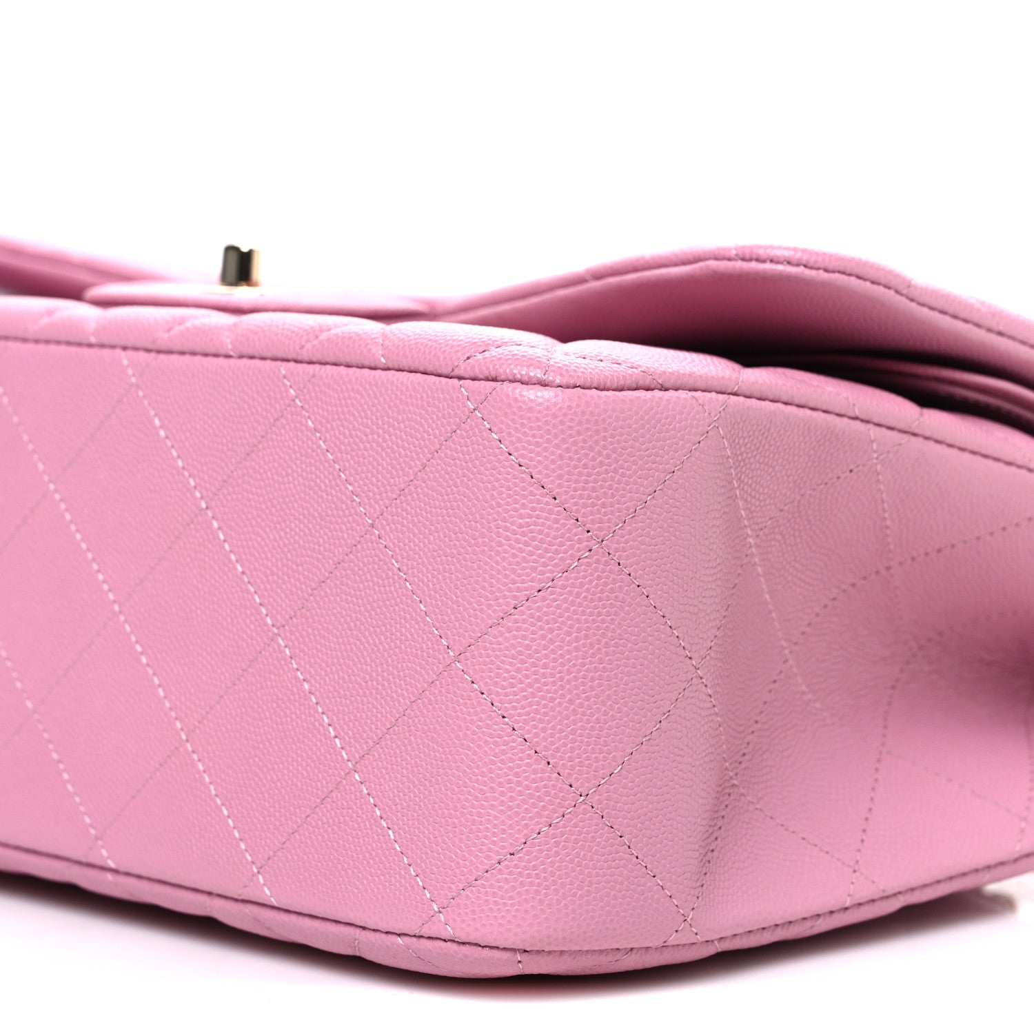 Chanel Caviar Quilted Jumbo Double Flap Pink 10 of 11