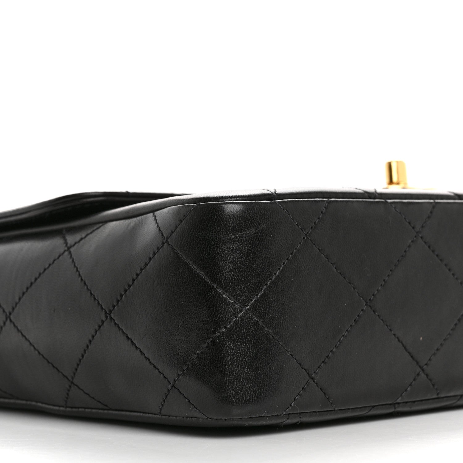 Chanel Lambskin Quilted Medium Single Flap Black 10 of 12