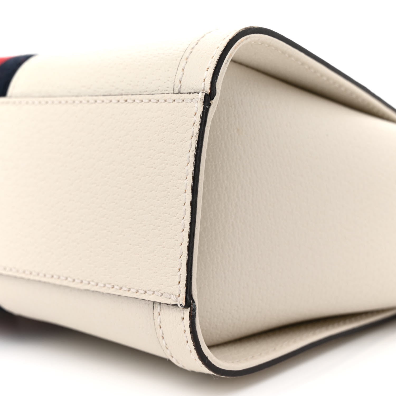 Gucci Textured Calfskin Web Small Ophidia Tote Bag Mystic White 10 of 14
