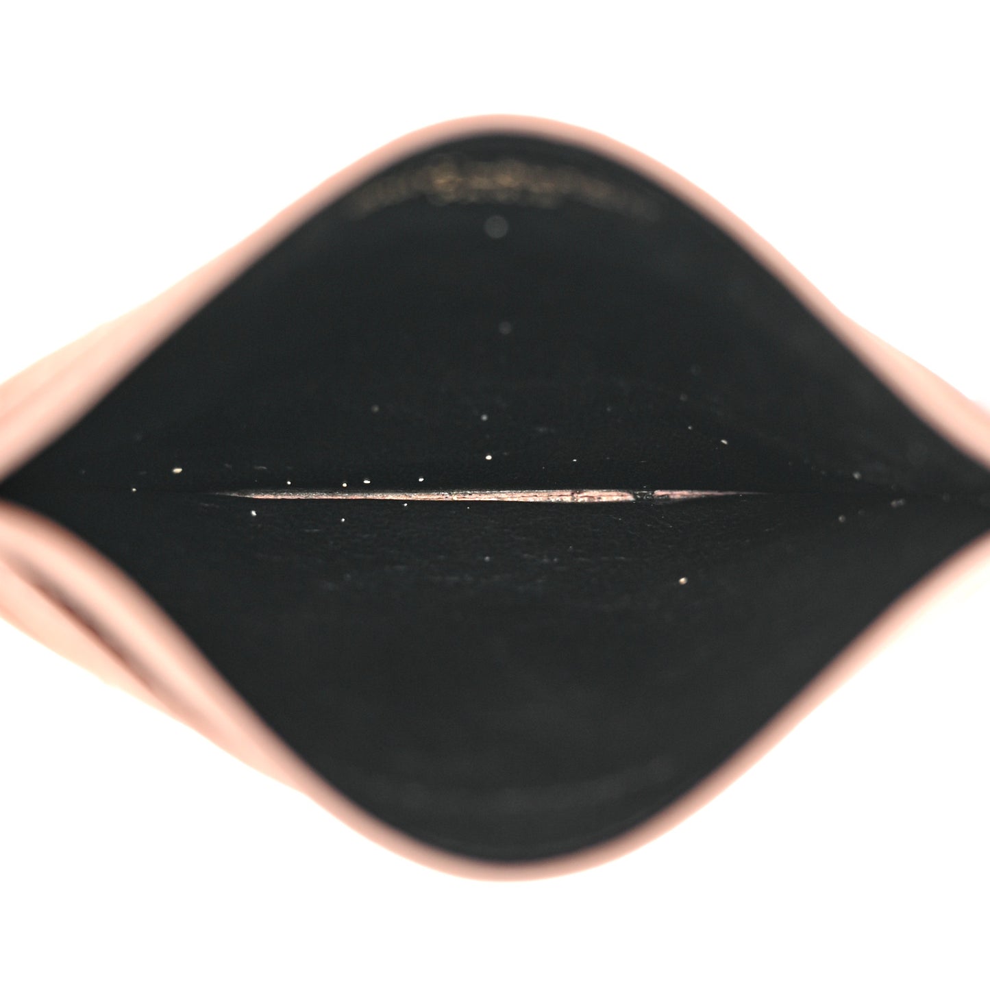 Grain De Poudre Matelasse Chevron Monogram Credit Card Case Pale Pink