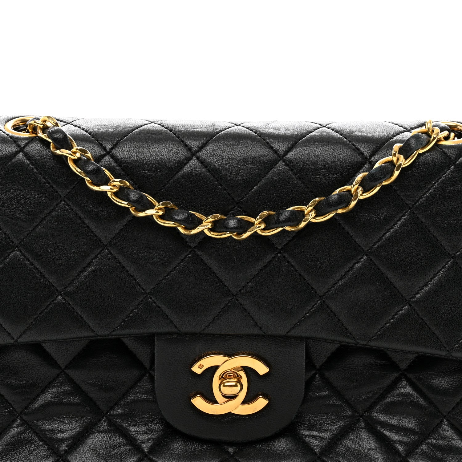 Chanel Lambskin Quilted Small Double Flap Black 5 of 14