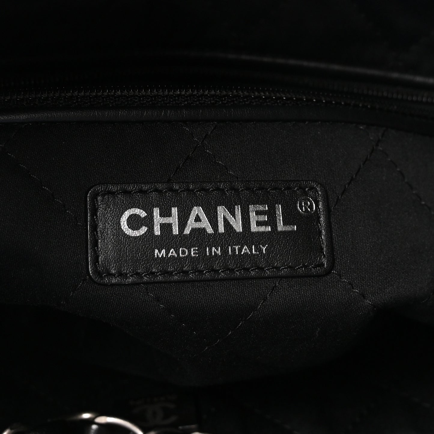 Shiny Calfskin Quilted Small Chanel 22 Black