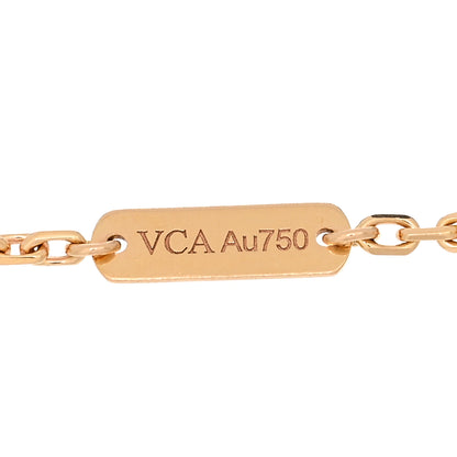 Van Cleef & Arpels 18K Rose Gold Carnelian Onyx Lucky Spring Closed Wing Ladybug Bracelet 3 of 4
