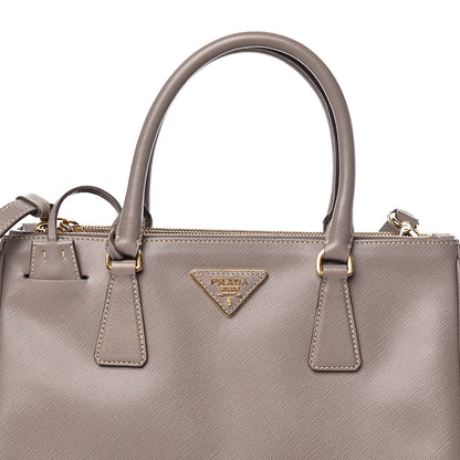 Prada Saffiano Small Galleria Double Zip Tote Argilla 10 of 17