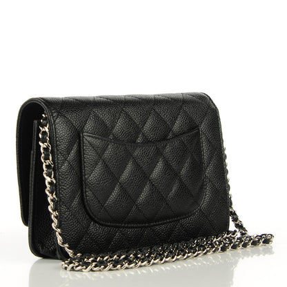 Chanel Caviar Quilted Wallet On Chain WOC Black 3 of 8