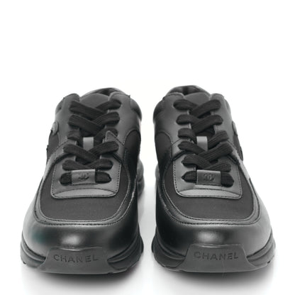 Chanel Calfskin Lambskin CC Uniform Sneakers 40 Black 2 of 7