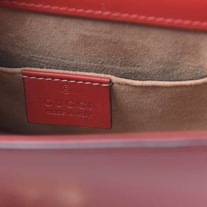 Gucci Calfskin Mini Sylvie Chain Shoulder Bag Hibiscus Red 5 of 9