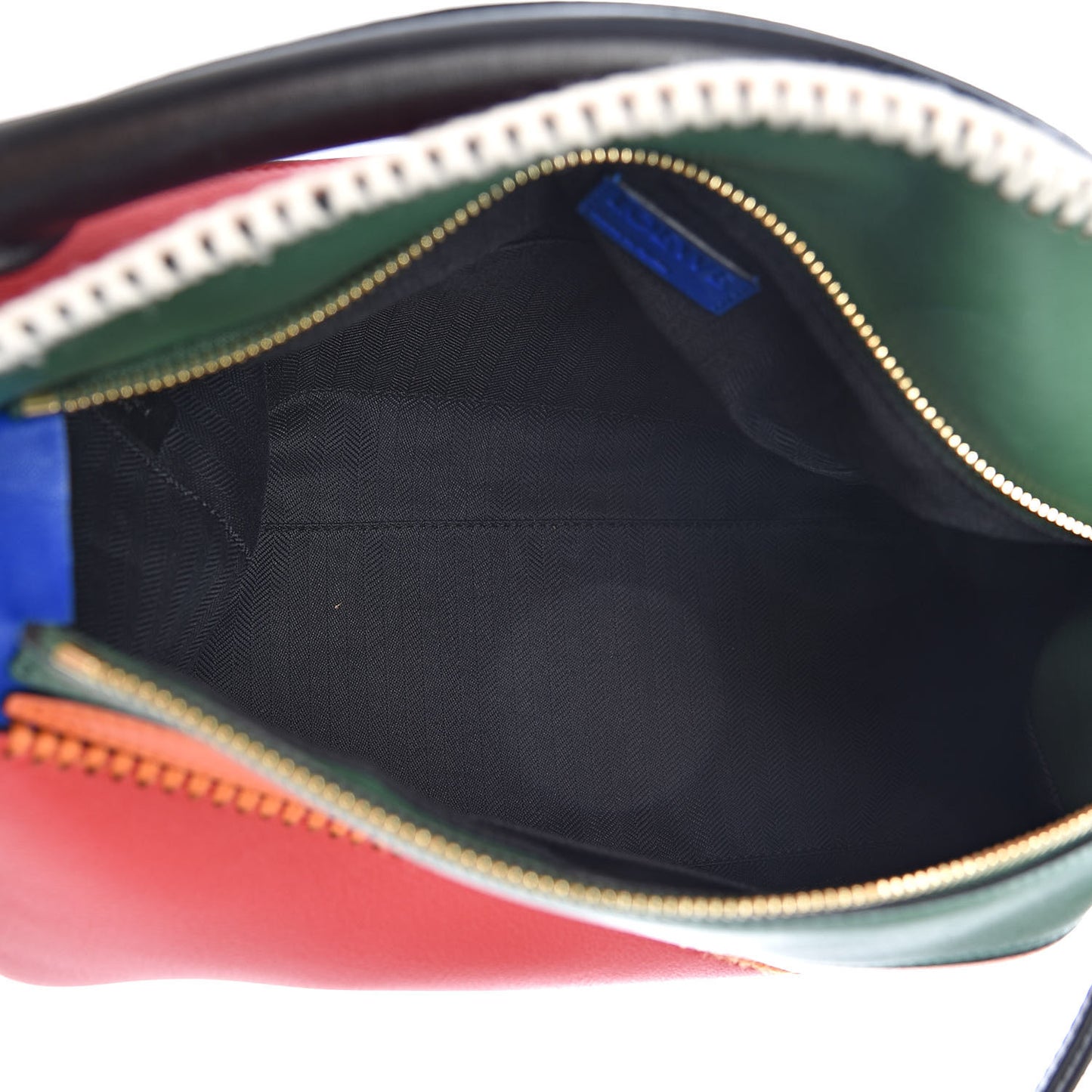 Calfskin Medium Patchwork Puzzle Bag Multicolor