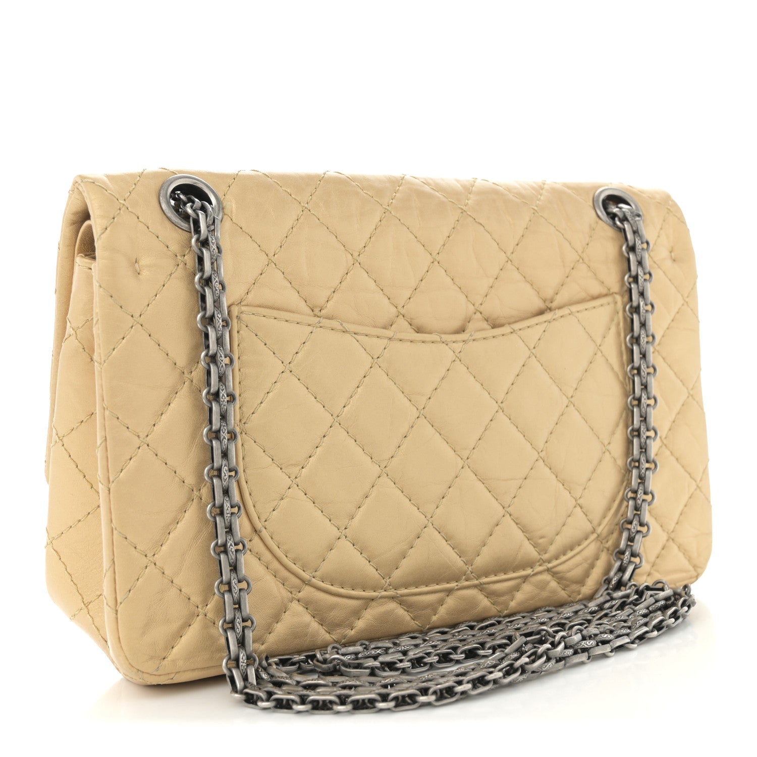 Chanel Metallic Aged Calfskin Quilted 2.55 Reissue 225 Flap Gold 3 of 11