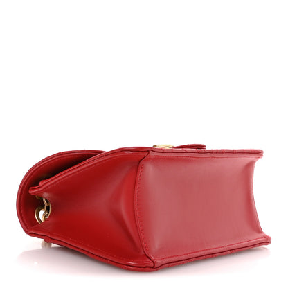 Salvatore Ferragamo Calfskin Quilted Gancini Flap Bag Lipstick 4 of 10