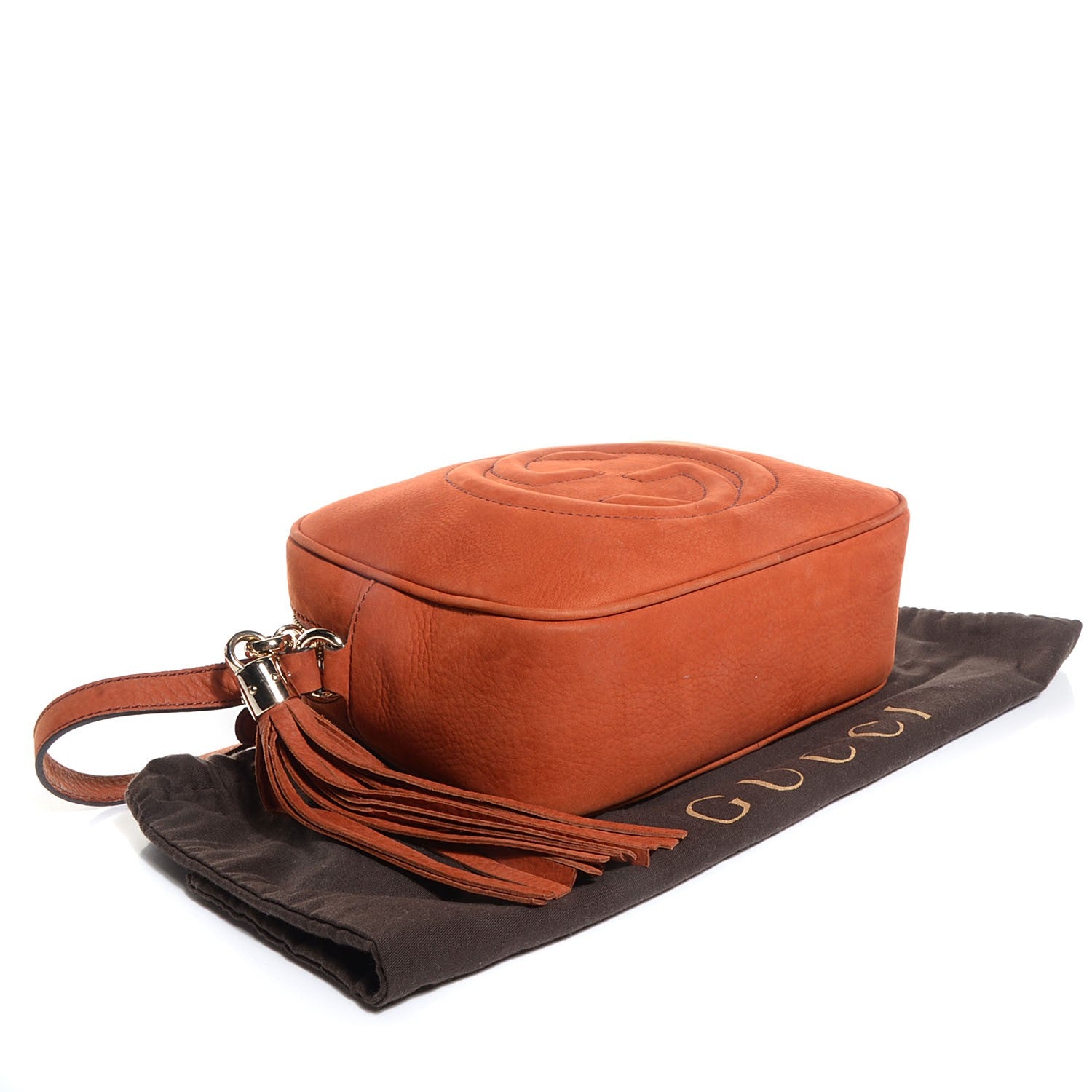 Gucci Vitello Range Small Soho Disco Bag Old Whisky 4 of 9