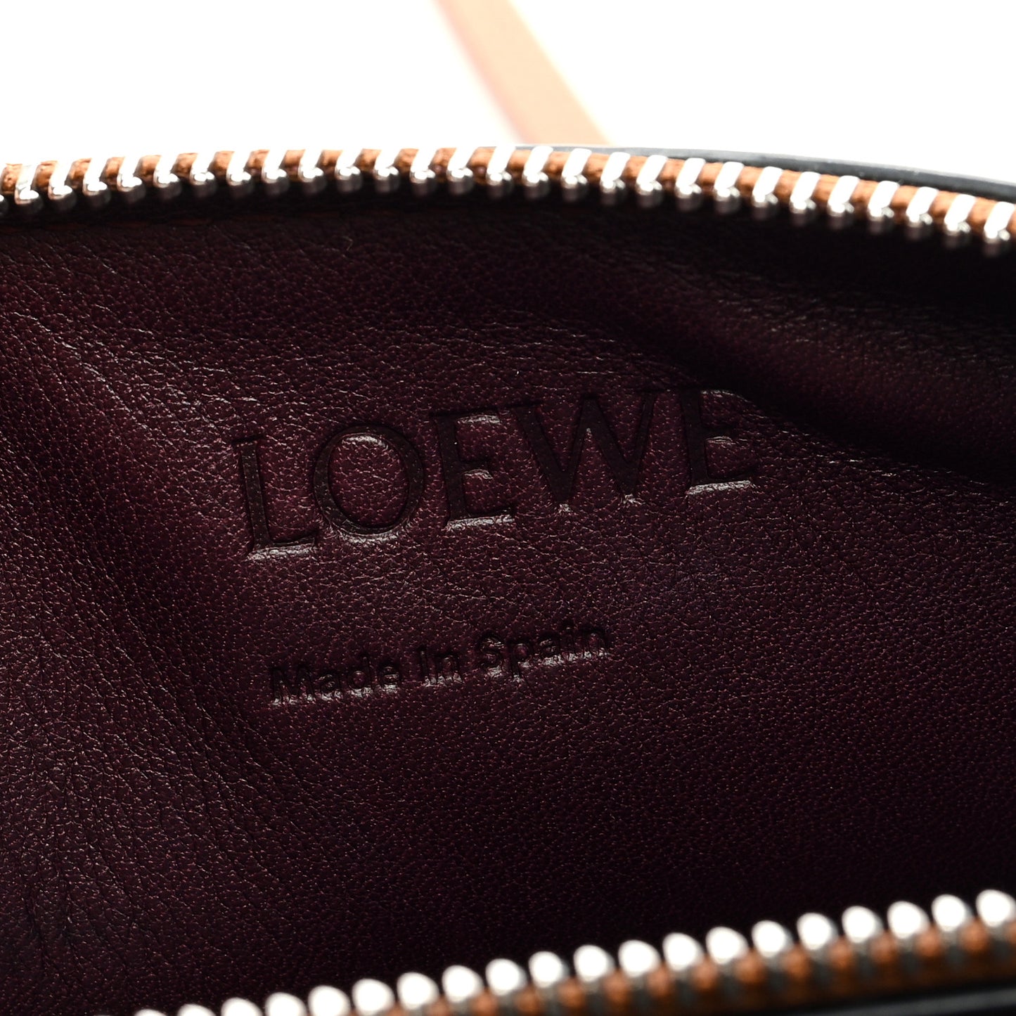 Calfskin Gate Double Zip Pouch Crossbody Black Brown