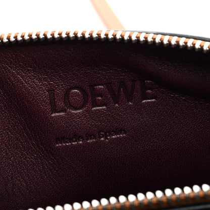 Loewe Calfskin Gate Double Zip Pouch Crossbody Black Brown 7 of 9
