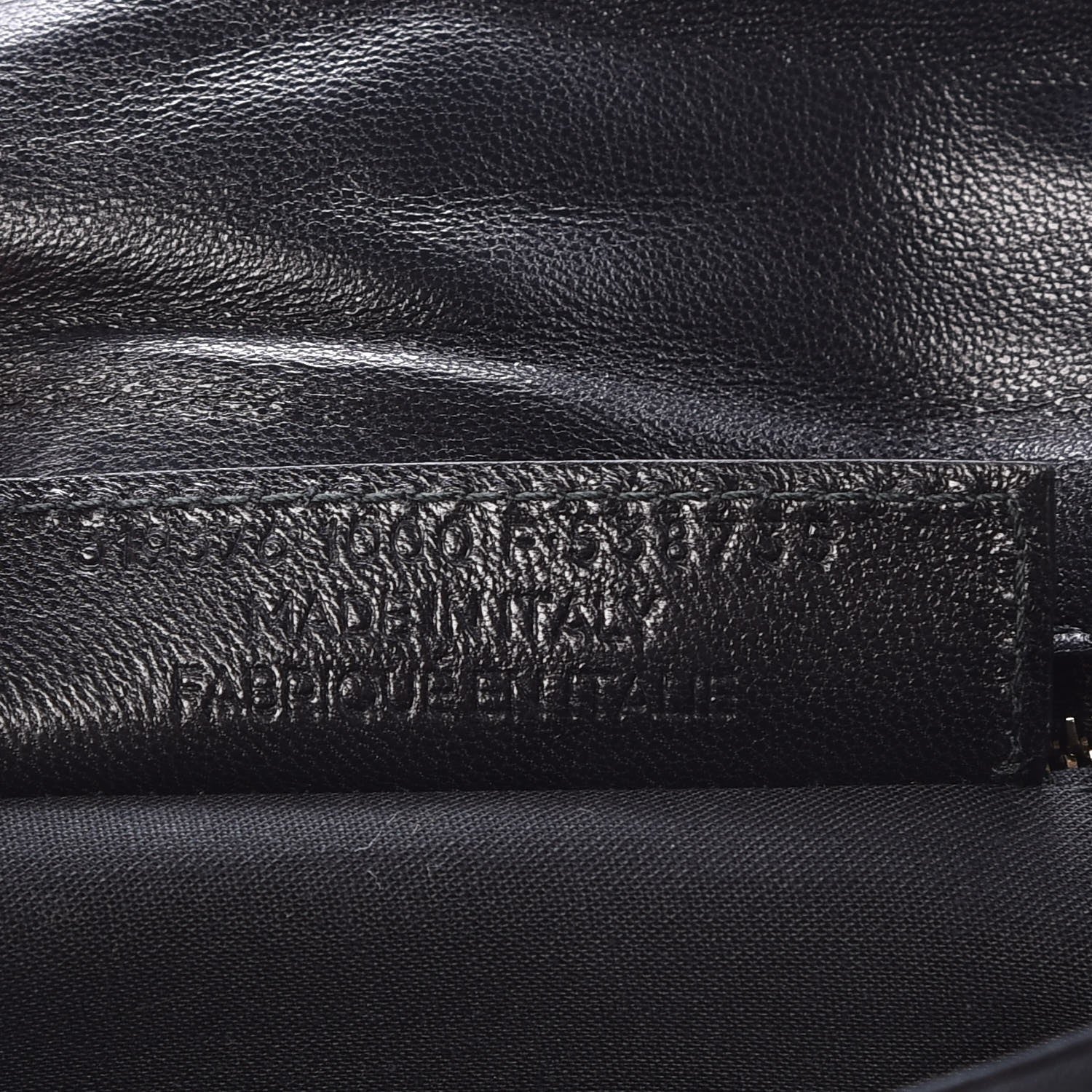 Balenciaga Chevre Gold Metallic Edge Hardware Envelope Clutch Black 7 of 7