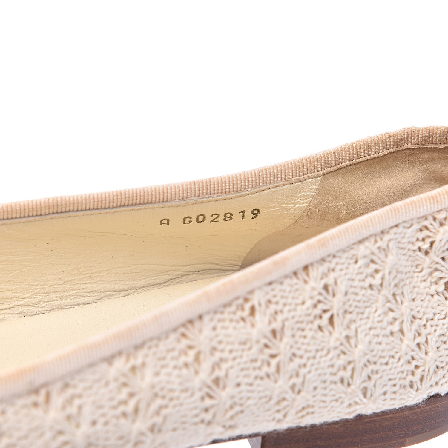 Chanel Crochet Cap Toe Ballerina Flats 41 Light Beige 8 of 10