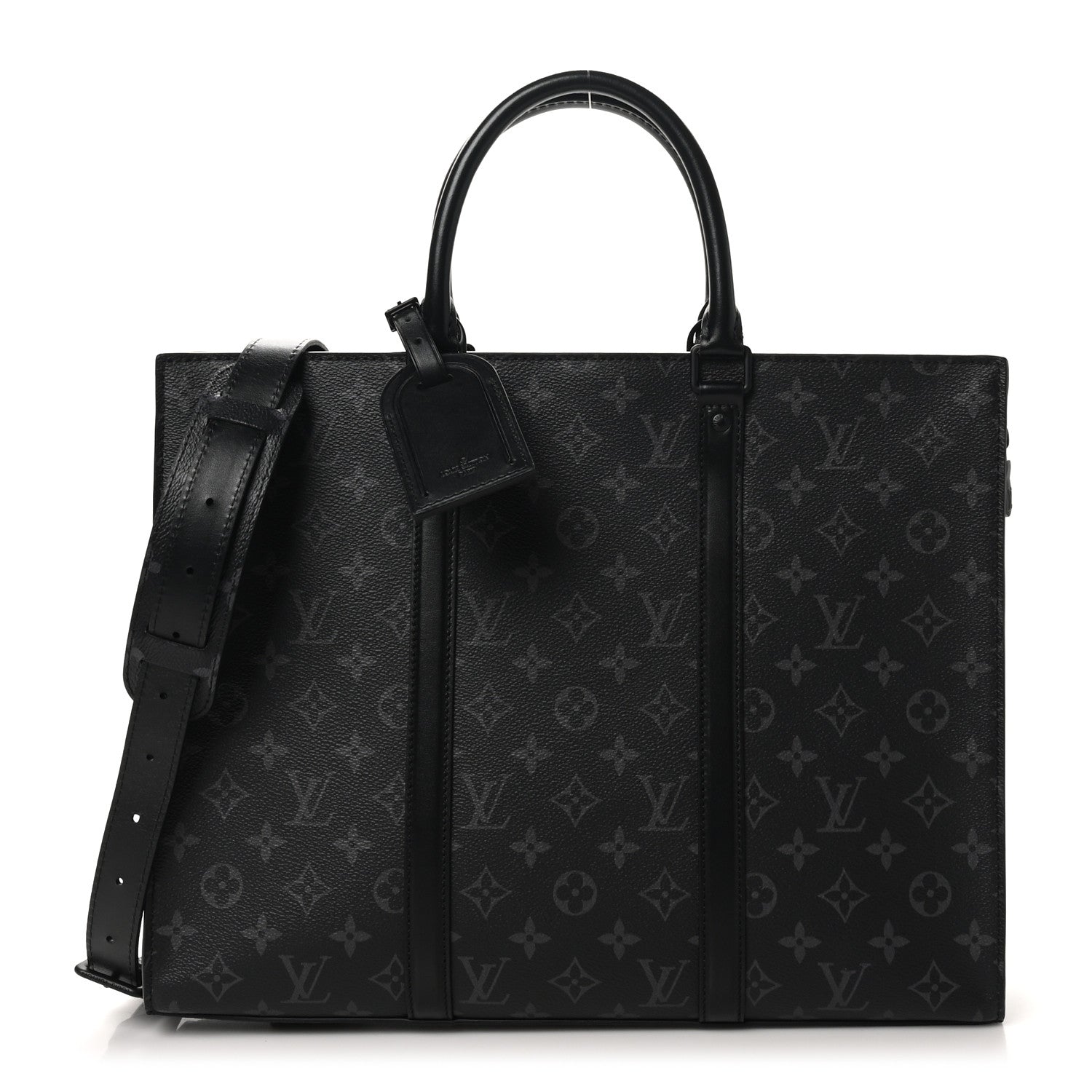 Louis Vuitton Monogram Eclipse Sac Plat Horizontal Zipper 1 of 9