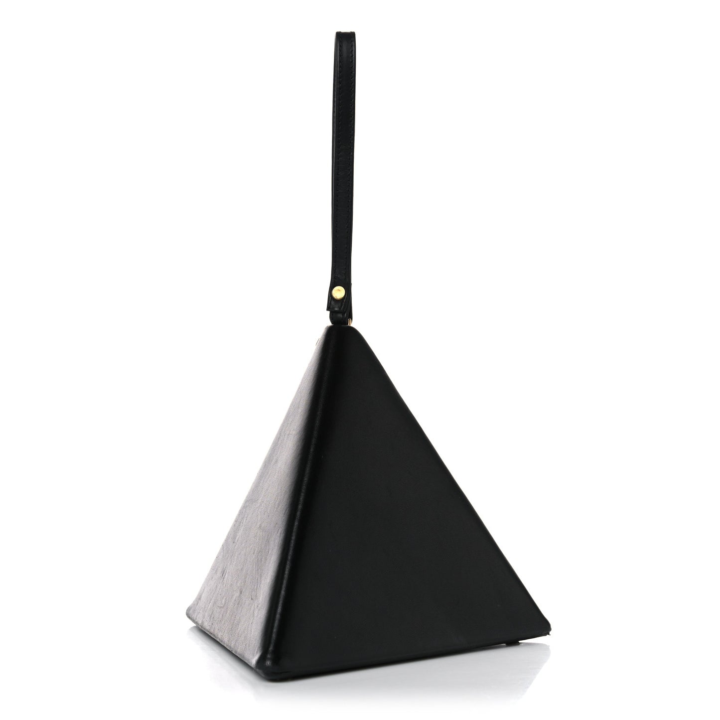 Lambskin Pyramid Clutch Black