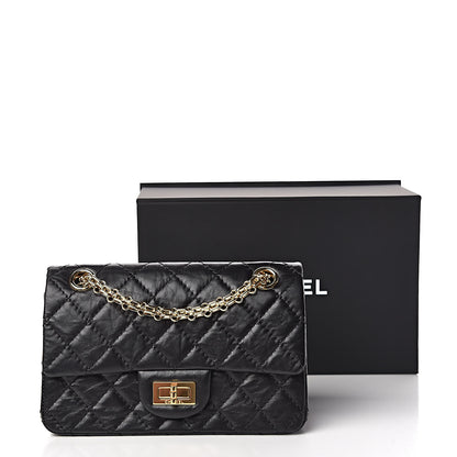 Chanel Aged Calfskin Quilted 2.55 Reissue 224 Flap Black 15 of 15