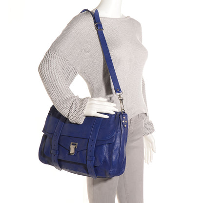 Proenza Schouler Lambskin PS1 Large Satchel Cobalt 6 of 13