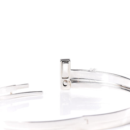 Tiffany Sterling Silver Diamond T Square Wrap Bracelet 5 of 6
