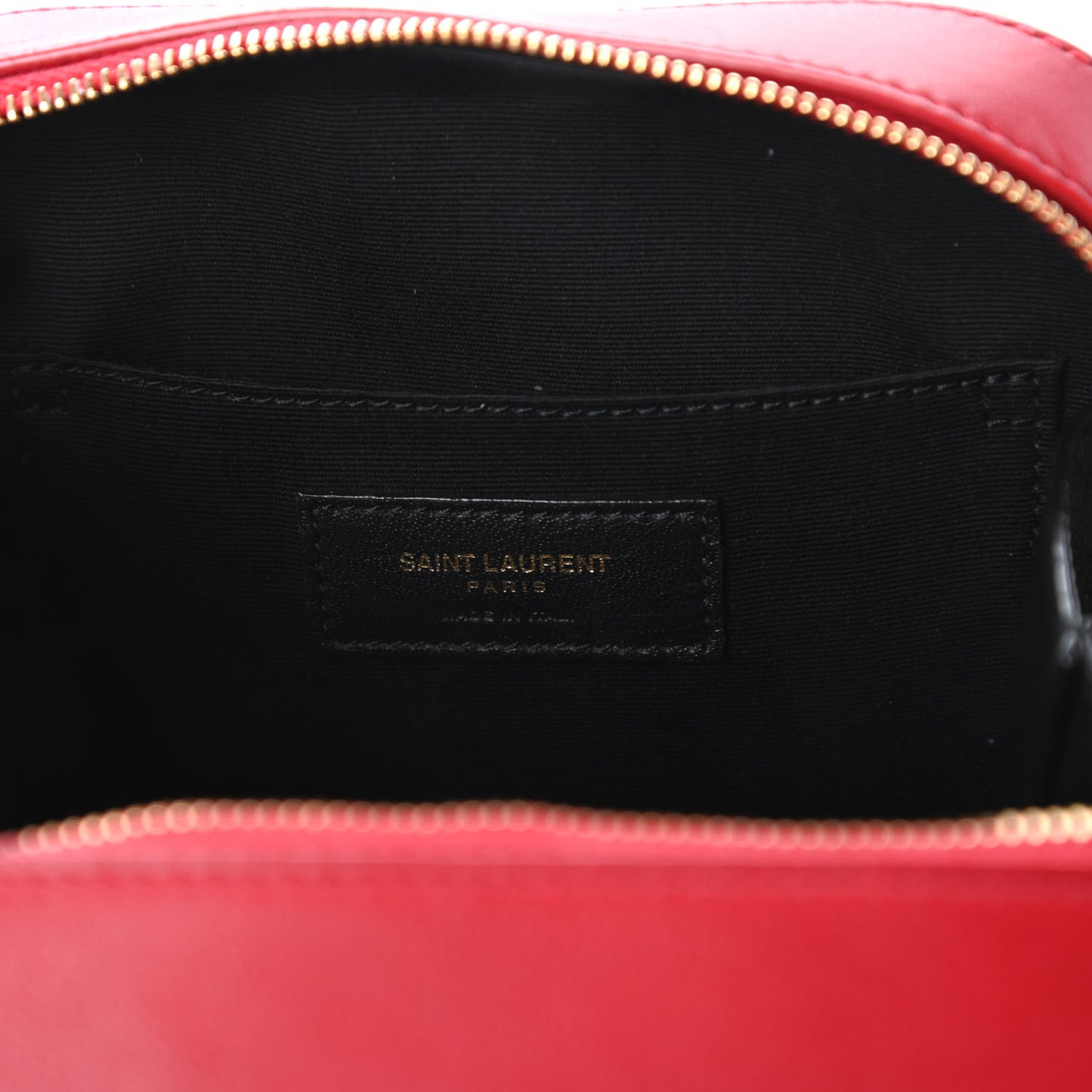 Lambskin Matelasse Monogram Toy Vicky Camera Bag Red