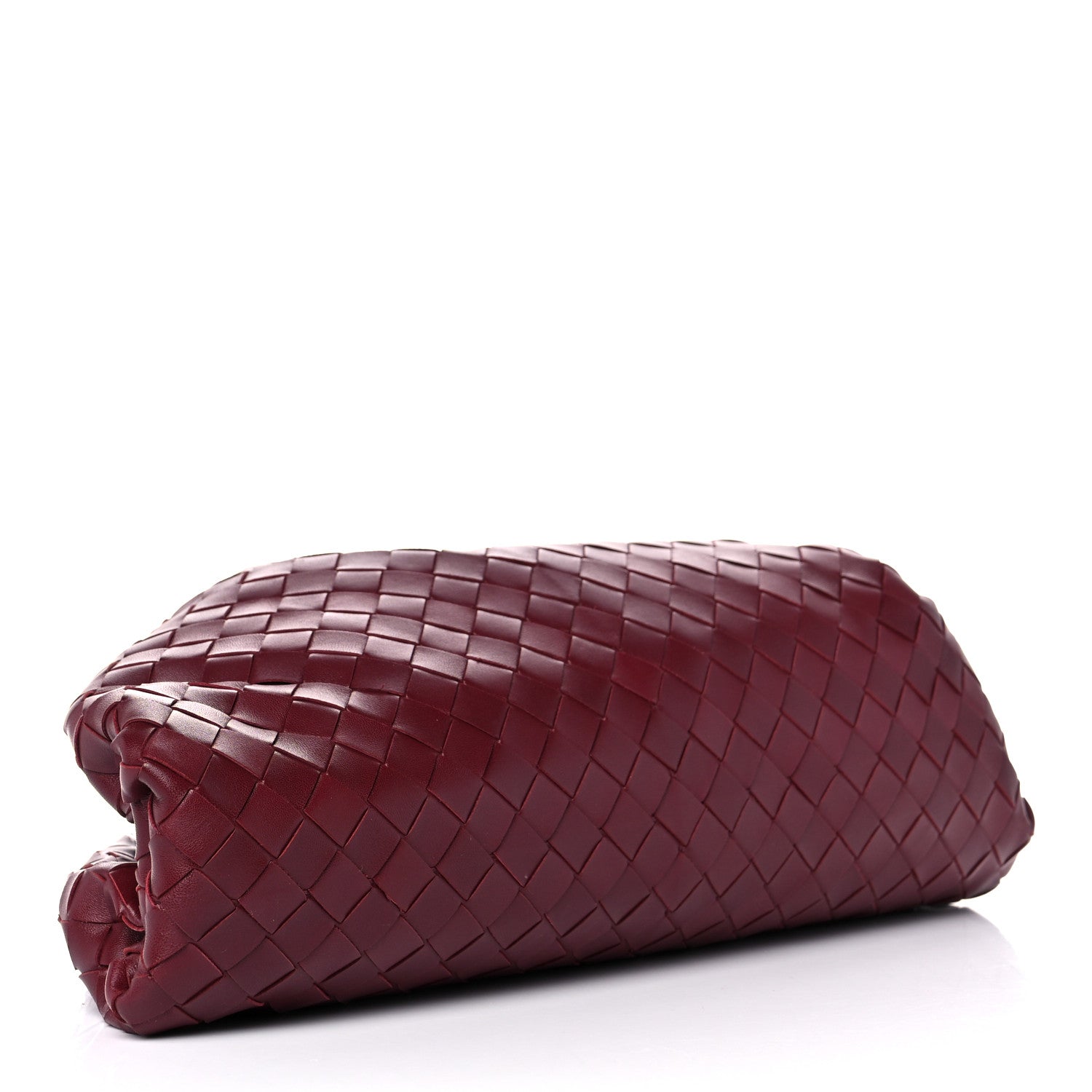 Bottega Veneta Nappa Maxi Intrecciato The Pouch Oversized Clutch Bordeaux 4 of 9