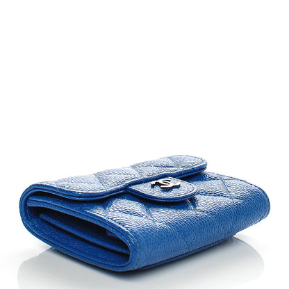 Chanel Caviar Quilted Card Holder Blue 4 of 7