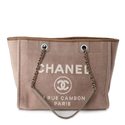 Chanel Canvas Small Deauville Tote Beige 1 of 4