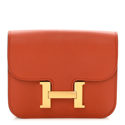 Hermes Evercolor Constance Slim Wallet Blush 1 of 8