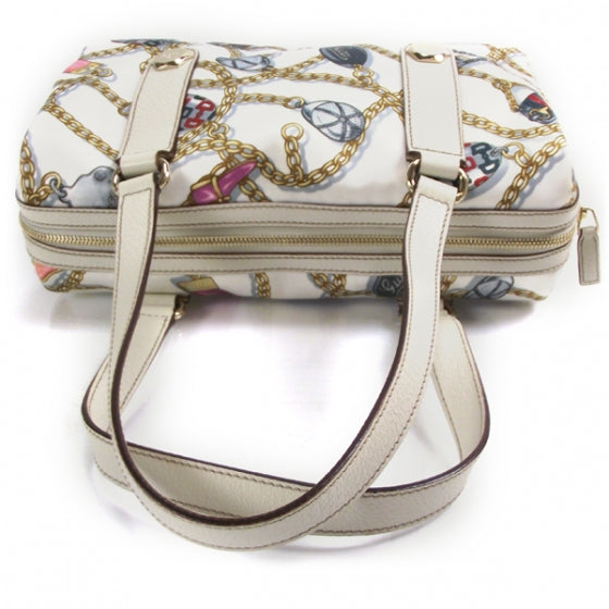Satin Chain Print Charmy Boston w Wallet