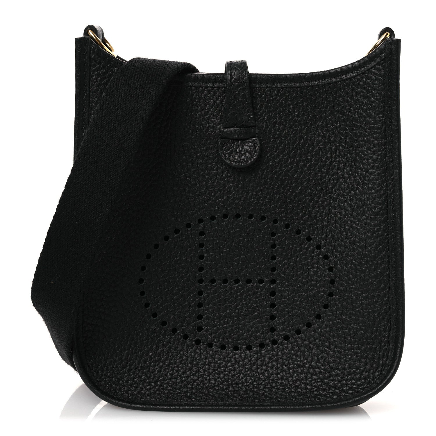 Hermes Taurillon Clemence Evelyne TPM Black 1 of 12
