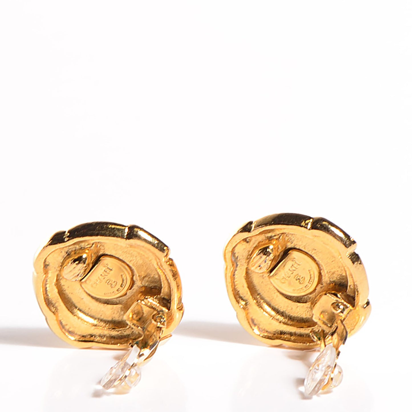 CC Clip On Earrings Gold