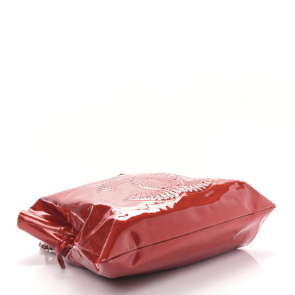 Chanel Patent Crystal Strass Bonbons Tote Red 4 of 9