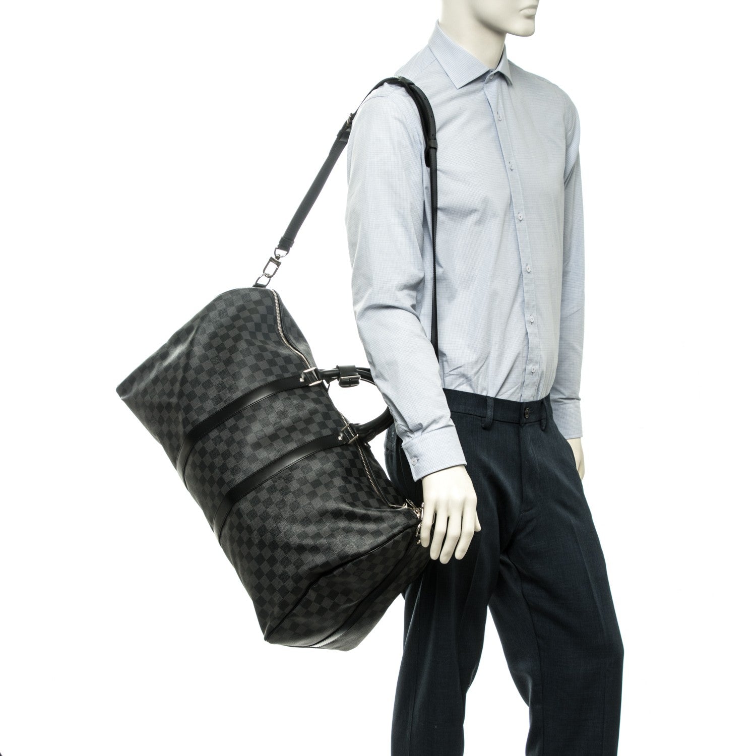 Louis Vuitton Damier Graphite Keepall Bandouliere 55 2 of 7