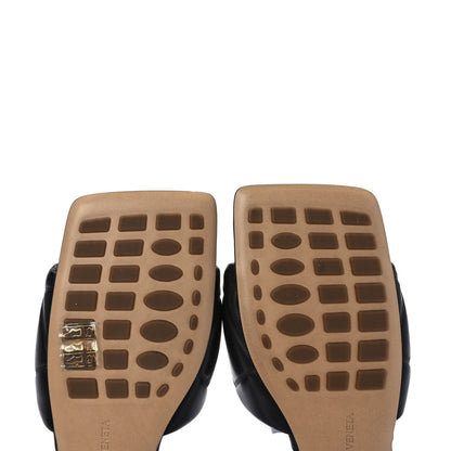 Bottega Veneta Nappa Quilted Rubber Lido Flat Sandals 37 Black 8 of 8