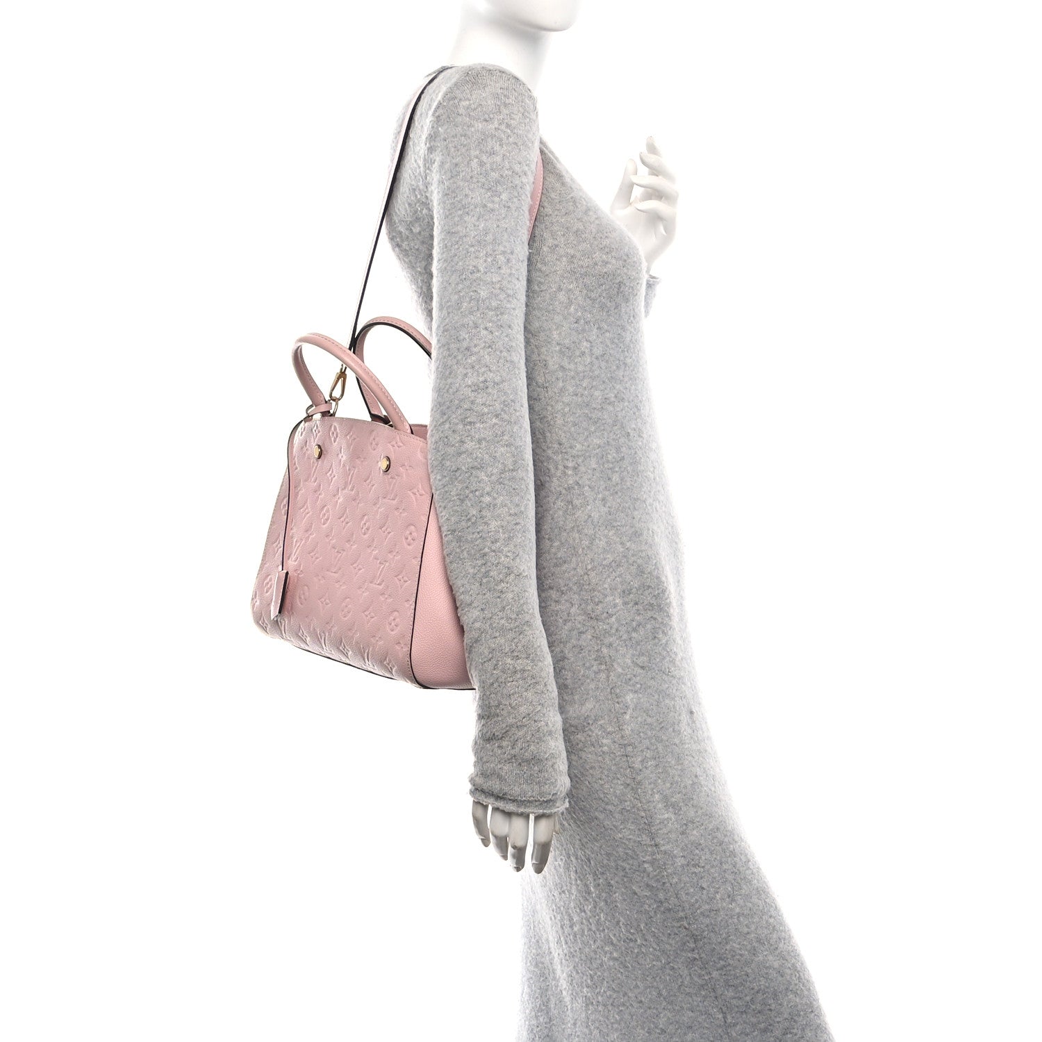 Louis Vuitton Empreinte Montaigne MM Rose Ballerine 2 of 10