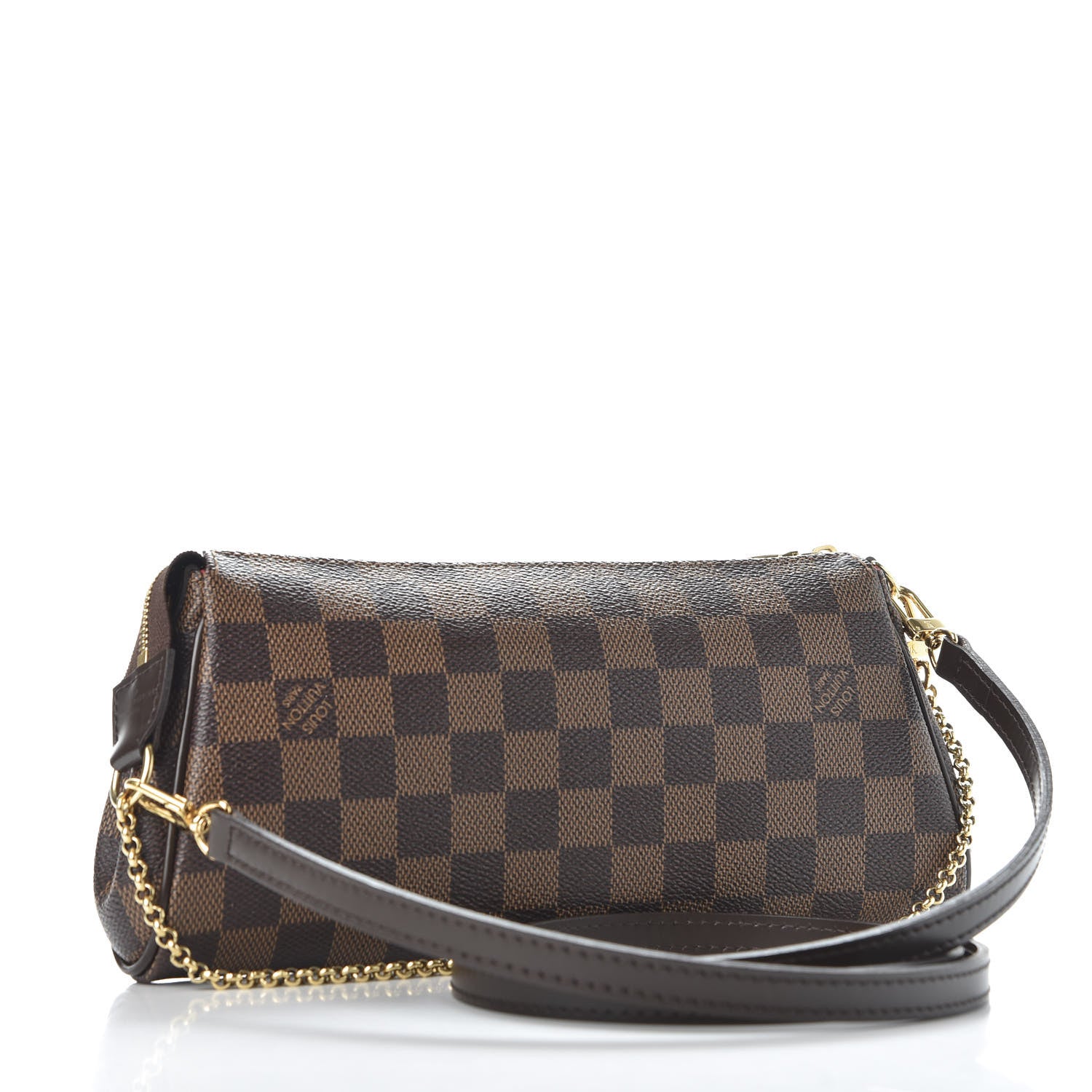 Louis Vuitton Damier Ebene Eva Clutch 2 of 9